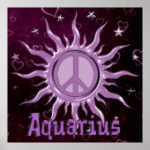Peace Sun Aquarius Poster (Voorkant)