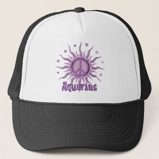 Peace Sun Aquarius Trucker Pet (Voorkant)
