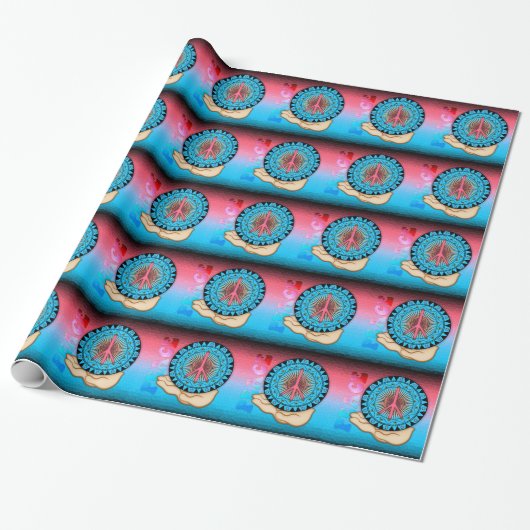 Peace ~ Sun Cadeaupapier (Uitgerold)