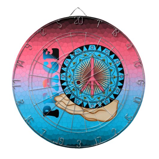 Peace ~ Sun Dartbord (Voorkant)