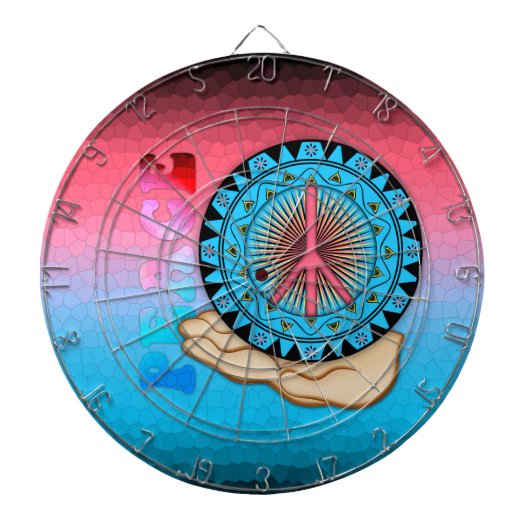 Peace ~ Sun Dartbord (Voorkant)