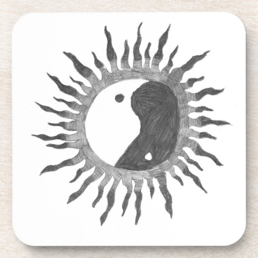 Peace Sun Drankjes Onderzetter (Voorkant)