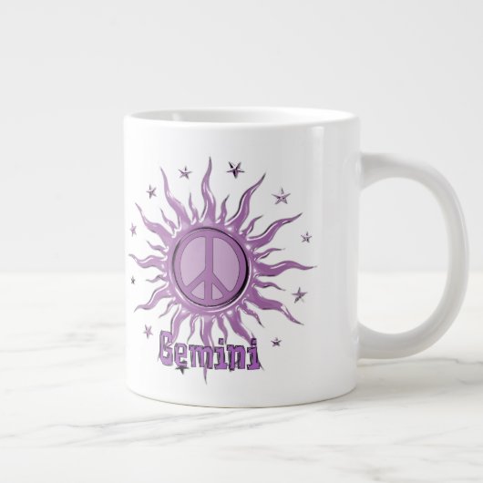 Peace Sun Gemini Grote Koffiekop (Rechts)