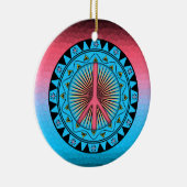 Peace ~ Sun Keramisch Ornament (Rechts)