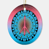 Peace ~ Sun Keramisch Ornament (Links)