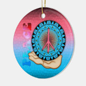 Peace ~ Sun Keramisch Ornament (Links)