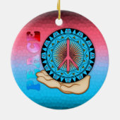 Peace ~ Sun Keramisch Ornament (Achterkant)