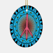 Peace ~ Sun Keramisch Ornament (Rechts)