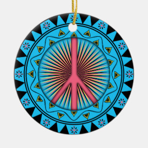 Peace ~ Sun Keramisch Ornament