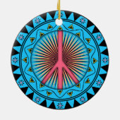 Peace ~ Sun Keramisch Ornament (Achterkant)