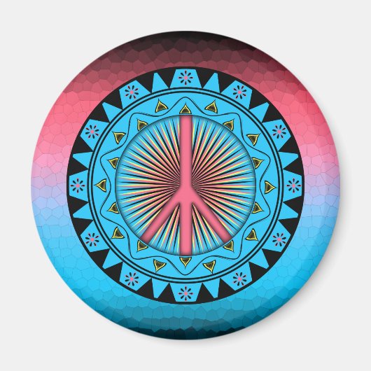 Peace ~ Sun Magneet (Voorkant)