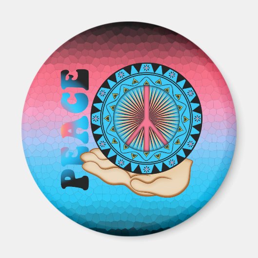 Peace ~ Sun Magneet (Voorkant)