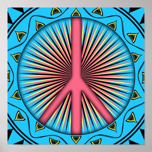 Peace ~ Sun Poster (Voorkant)