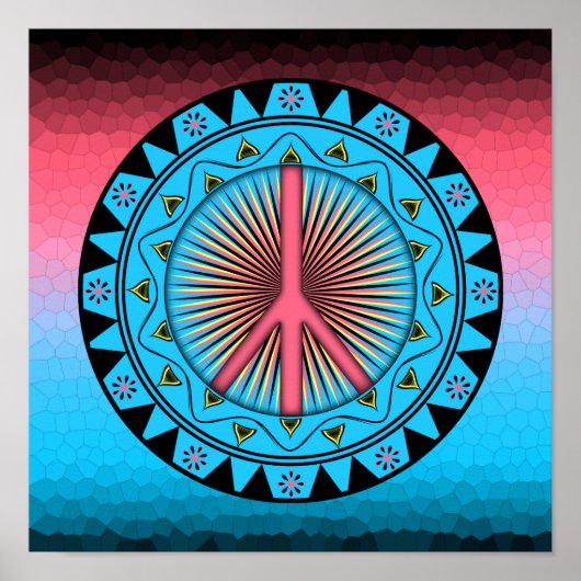 Peace ~ Sun Poster (Voorkant)