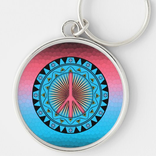 Peace ~ Sun Sleutelhanger (Voorkant)