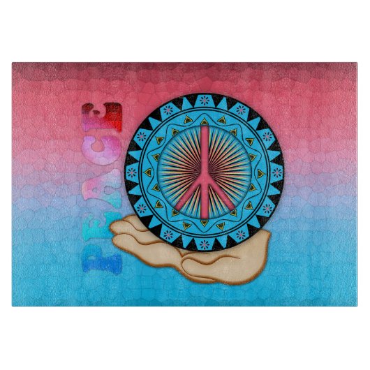 Peace ~ Sun Snijplank (Voorkant)