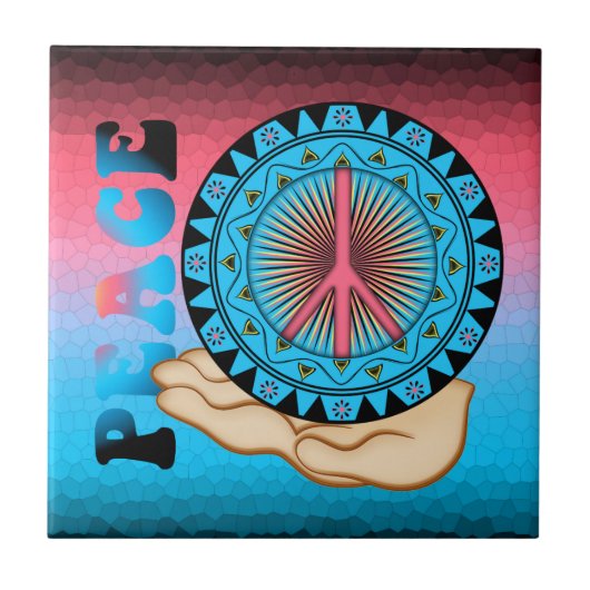 Peace ~ Sun Tegeltje (Voorkant)