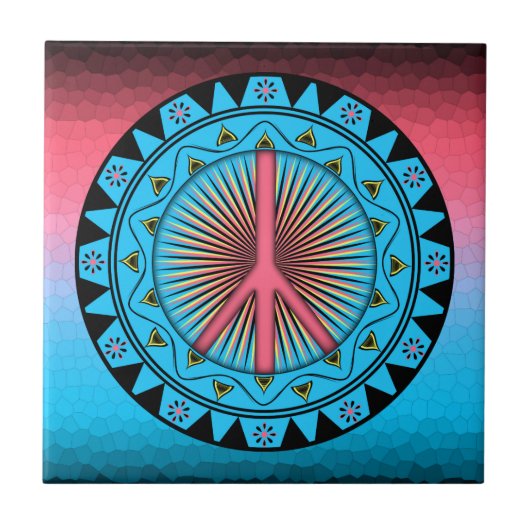 Peace ~ Sun Tegeltje (Voorkant)