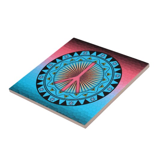 Peace ~ Sun Tegeltje (Zijkant)