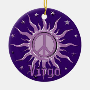 Peace Sun Virgo Keramisch Ornament