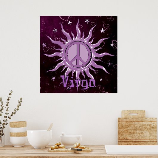 Peace Sun Virgo Poster (Keuken)