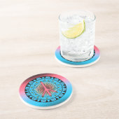 Peace ~ Sun Zandsteen Onderzetter (Zijkant)