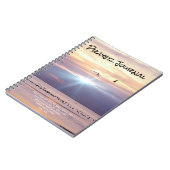 Peace Sunset Ocean Prayer Journal Notitieboek (Linkerzijde)
