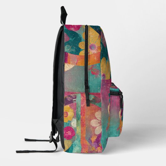 Peace symbol colourful  bedrukte rugzak (Links)