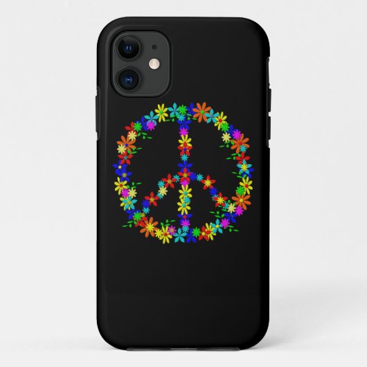 Peace Symbol Flower Power Case-Mate iPhone Case (Achterkant)