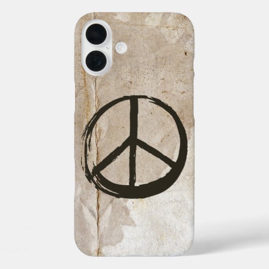 Peace Symbol Hippie Love 1960s Sign Mud Soiled Case-Mate iPhone Case (Achterkant)