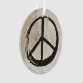 Peace Symbol Hippie Love 1960s Sign Mud Soiled Ornament (voorkant)