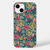 Peace Symbol Hipster Pacifism Sign Case-Mate iPhone Case (Achterkant)
