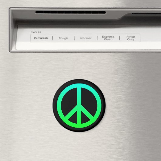 Peace Symbol Magnet (Insitu (Vaatwasser))