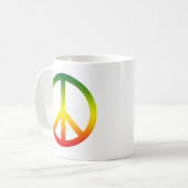 Peace Symbol Rasta Koffiemok (Voorkant links)