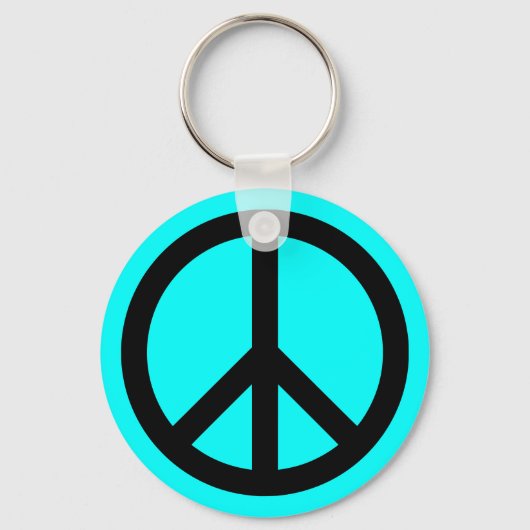 Peace Symbol Sjabloon Sleutelhanger (Voorkant)