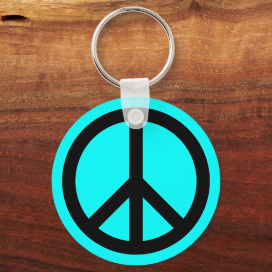 Peace Symbol Sjabloon Sleutelhanger (Voorkant)