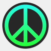 Peace Symbol Sticker (Voorkant)