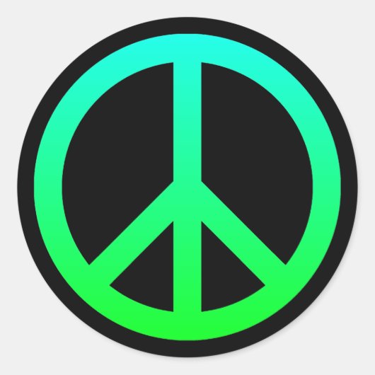 Peace Symbol Sticker (Voorkant)