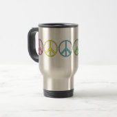 Peace Symbol Travel Mug Reisbeker (Voorkant links)