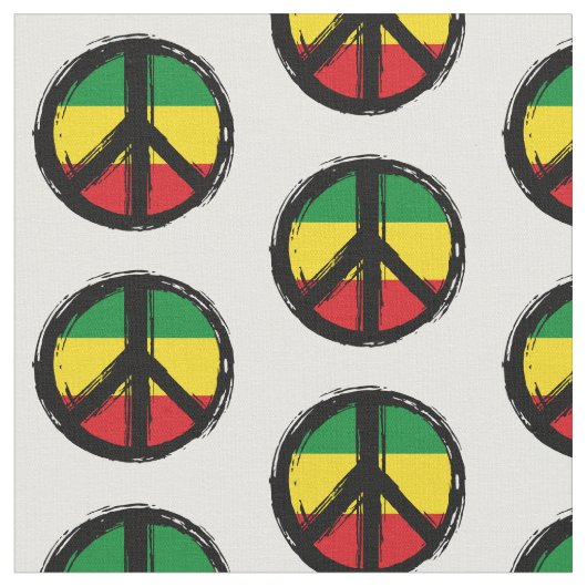 Peace Symbol with reaggae style Stof (Close Up)