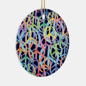 Peace Symbols Art Keramisch Ornament (Rechts)