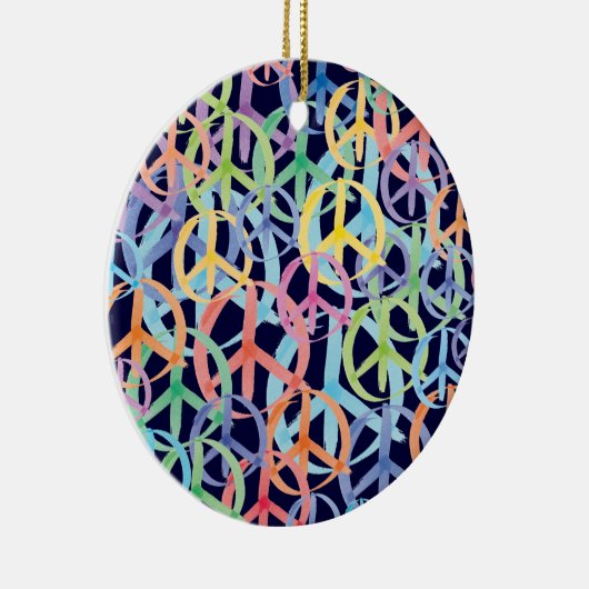 Peace Symbols Art Keramisch Ornament (Rechts)