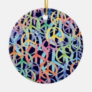 Peace Symbols Art Keramisch Ornament