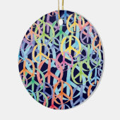 Peace Symbols Art Keramisch Ornament (Links)