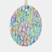 Peace Symbols Art Keramisch Ornament (Rechts)