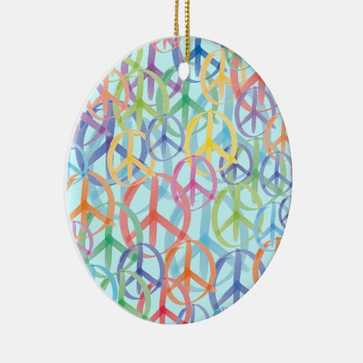 Peace Symbols Art Keramisch Ornament (Rechts)