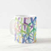Peace Symbols Art Koffiemok (Voorkant links)
