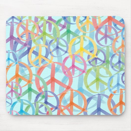 Peace Symbols Art Muismat (Voorkant)