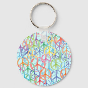 Peace Symbols Art Sleutelhanger