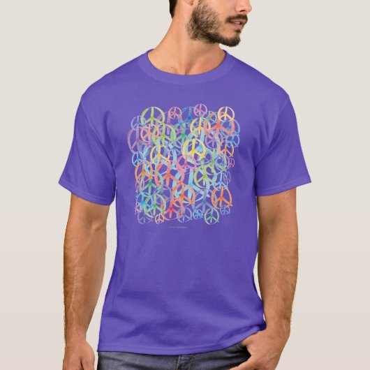 Peace Symbols Art T-shirt (Voorkant)
